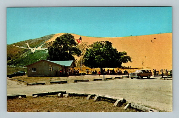 Sleeping Bear Dunesmobiles - Old Postcard View
